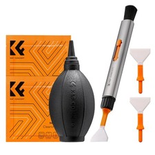 K F CONCEPT Camera Cleaning Kit, 6 in 1 with Vacuum Lens Black
