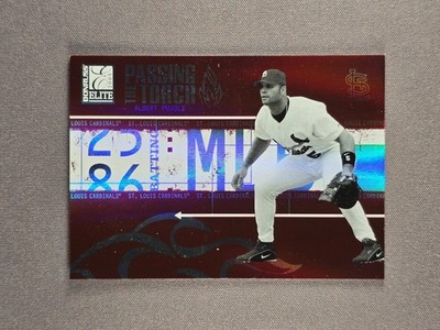 2005 Donruss Elite Passing the Torch #PT-2 Albert Pujols /500 Red