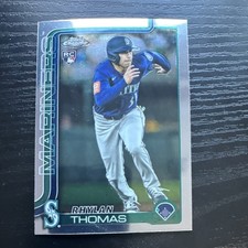 Topps Update Series Chrome Rookie Rhylan Thomas Mariners USC185 Baseball Card