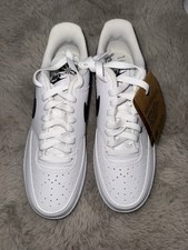 Nike Low Top Sneaker Unisex Erwachsene EU 41 Weiß/Schwarz Schnürung gepolstert