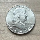 1963 D Franklin Half Dollar Silver Coins Lot Liberty Bell Reverse 50C US