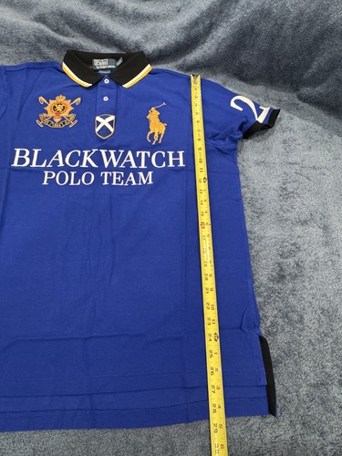 Polo Ralph Lauren Men Short Sleeve #2 Big Pony Blue Custom Fit XL, RPC128054 - Picture 8 of 9