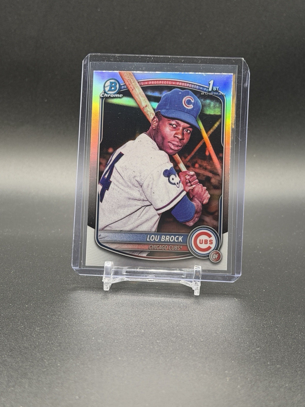 2025 Bowman Draft 1st Lou Brock Retrofractor Refractor Chicago Cubs #BD-202