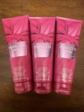 Bath Body Works Perfect in Pink Ultimate Hydration Body Cream 8 oz Set of 3