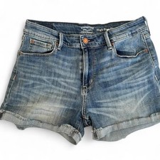 Levi high rise Jean shorts size 8/29 EUC cut off denim