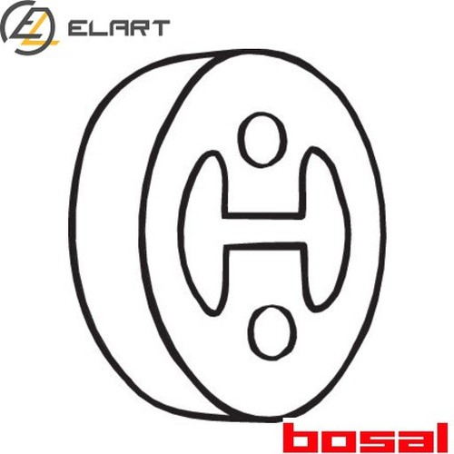 RUBBER STRIP EXHAUST SYSTEM 255-149 FOR HONDA 18215S5DA01 18215SZ5003 - Picture 1 of 6