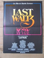LAST WALTZ MARTIN SCORSESE Affiche cinéma originale pliée format 40x60 cm 1978