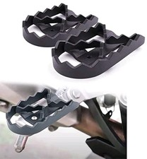  Motorcycle Wide Footrest Footpegs Fit for GROM 125 2017-2023, CB300R Black