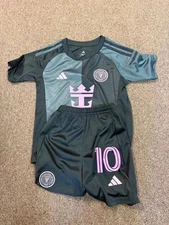 YOUTH Inter Miami CF #10 Lionel Messi  Soccer  Jersey Kit - NWT