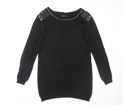 Marks and Spencer Damen Pullover Pulli schwarz Größe 14