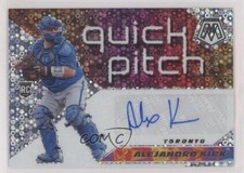 2021 Panini Mosaic Quick Pitch Alejandro Kirk #QPA-AL Auto 0c2