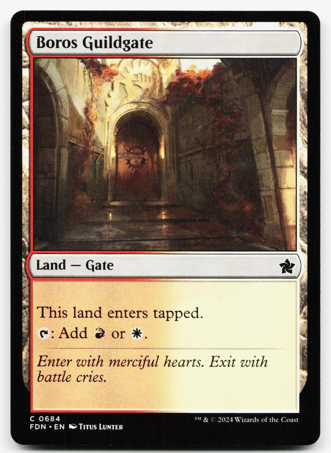 BOROS GUILDGATE 684 C FOUNDATIONS NM MTG