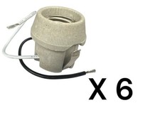 6 X HENNY PENNY PORCELAIN BULB / LAMP SOCKET HOLDER HP28294 HCW-5HCW-8 HP28294