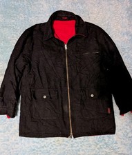 90s Marlboro Reversible Black  Red Zip-Up Barn Jacket, Men's XL, Wool, Vintage.