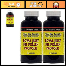 Triple Bee Complex - Royal Jelly, Bee Pollen  Propolis - 90 Caps - 2 Pack