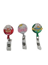 Hello Kitty Friends ID Badge Retractable Reel Lot Of 3 Nurse Badge Holder