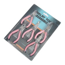 Mini Pliers Set Portable Pink Metal Needle Nose Cutter DIY Jewelry