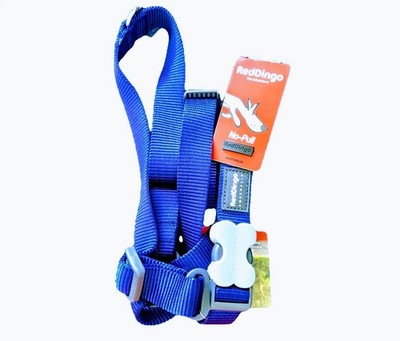 Red Dingo Pet Adventure No Neck Pull Dog Harness Blue Sz Large New Dog Walking 