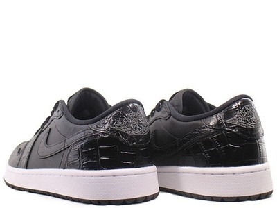 Nike Air Jordan 1 Low Golf Black Crocodile Skin DD9315-003 Men's