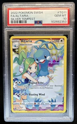 2022 Pokemon SWSH Silver Tempest Altaria Trainer Gallery Holo #TG11/TG30 PSA 10