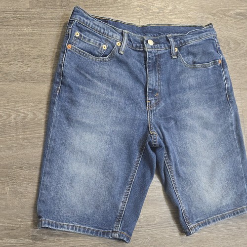 541 Levi's Men's Denim Jean Shorts Medium Blue Wash Y2K Dad Jorts Sz 32 X 10 - Picture 3 of 14
