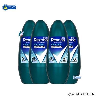 REXONA Men Roll-On Deodorant Ice Cool 72Hr Antitranspirant Achselhaut 45ml