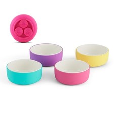 Kids Porcelain Bowls with Silicone Suction Sleeve Kids/Toddler/Baby Feeding