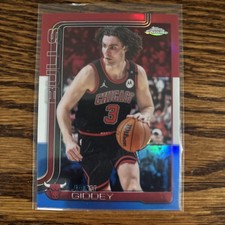 2025-26 Topps Chrome Josh Giddey Red White & Blue Refractor #48
