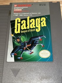 VINTAGE 1988 NON TESTATO Bandai Galaga Demoni della Morte Nintendo NES