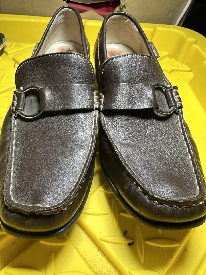 Mephisto Natala Loafers Flats Women’s Sz 4.5 Brown Patent Leather Horsebit Shoes - Image 2 of 4