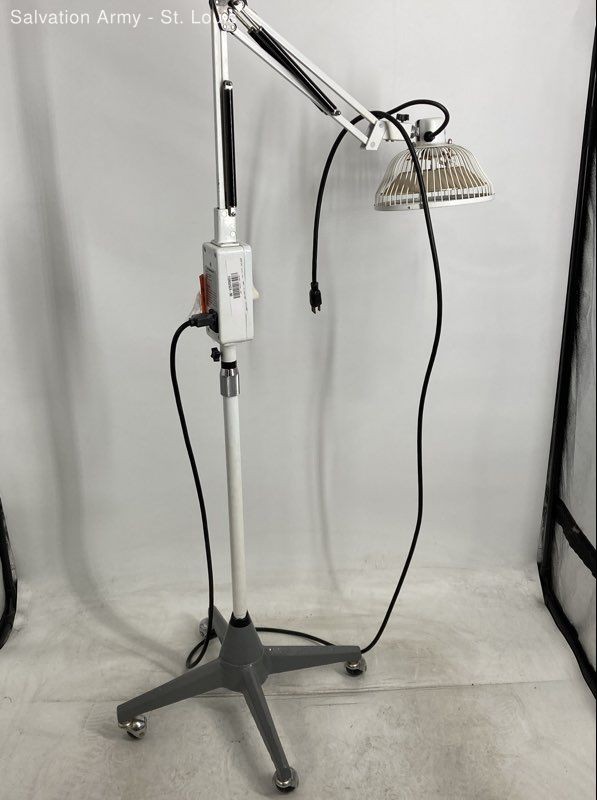 FIM Energizer White Heat Therapy Light Lamp Adjustable Floor Stand TDP Heat Lamp