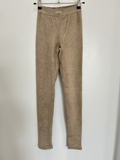 NWT SKIMS Cozy Terry Knit Leggings Desert Women's Soft Cotton Lounge Pants XXS