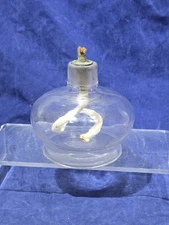 Vintage Glass Alcohol Spirit Lamp Burner Science Lab Apothecary Dental 