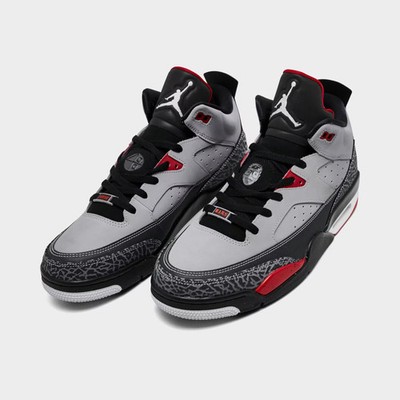 Size 9.5 - Jordan Son of Mars Low Black And Red 2013 Jordan Son of Mars Low - Cement Grey - Black - Fire Red  main image 4