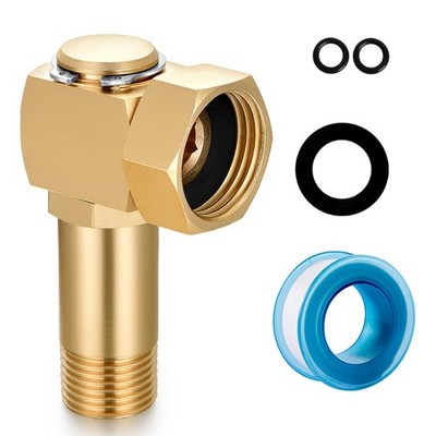 SIGURANTA Garden Hose Reel Replacement Fitting,Brass 3/4''GHT 3/4 inch, 1 PCS 