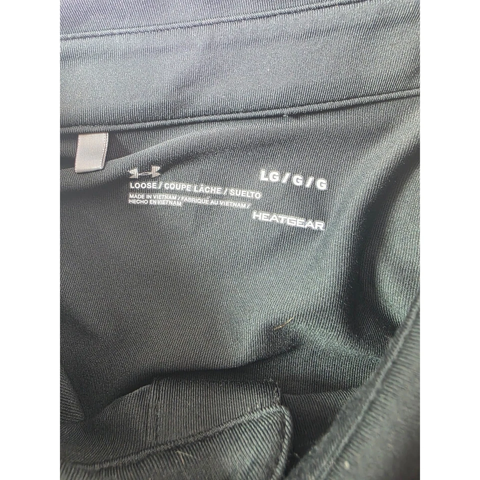 Polo de golf deportivo activo manga larga Under Armour negro rendimiento playoff talla L Foto 4 de 4