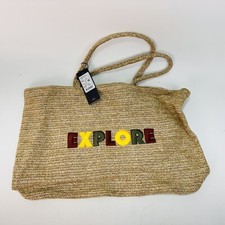 Tommy Hilfiger Explore Logo StrawBag