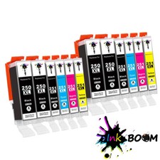 12 Ink Cartridge for PGI-250XL CLI-251XL MG5620 MG7520 MG7120 MX722 MX922