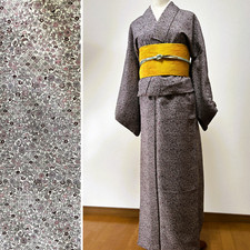 Near Mint antique kimono,japanese kimono , kimono robe,purple kimono,