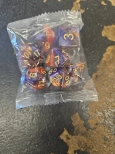 Sage's Spirits Abyssal Spirits Sharp Edge Resin Dice Set Dungeons Dragons 7 Dice