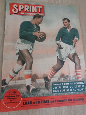  SPRINT N 104 von 1947 RUGBY, WEIDIN BOXEN, RUGBY AVIGNON, VALENCIA, GRENOBLE