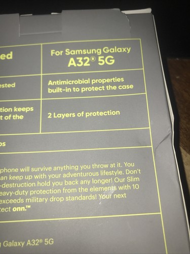 Samsung Galaxy A32 5G Protect ONN Slim Rugged Phone Case - Red- NEW - Picture 6 of 7