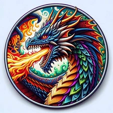 Dragon Patch iron-on Applique Geeks & Gamers Creature Myths Greek Legend Cryptid