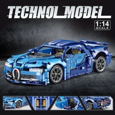 Bugatti Chiron Sportwagen Racing Bau-Set | 1:14 | +1215pcs | Technic