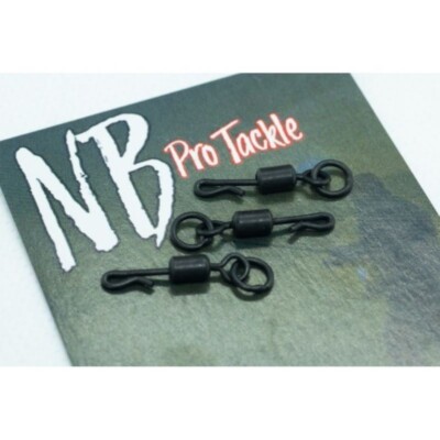 Nb Pro Tackle Quick Change Flexi Ring Swivels Karpfenangeln Wirbel Release A1639