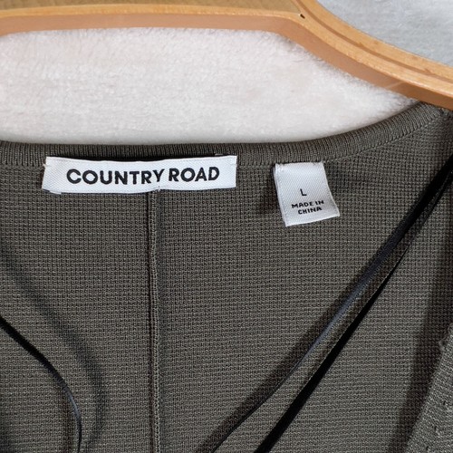 Country Road Womens Compact Knit Shell Top Size L Green - Picture 8 of 12