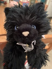 HTF-Aurora Flopsies Inky The Cat Plush Animal Cute 16  - DISCONTINUED With Tags