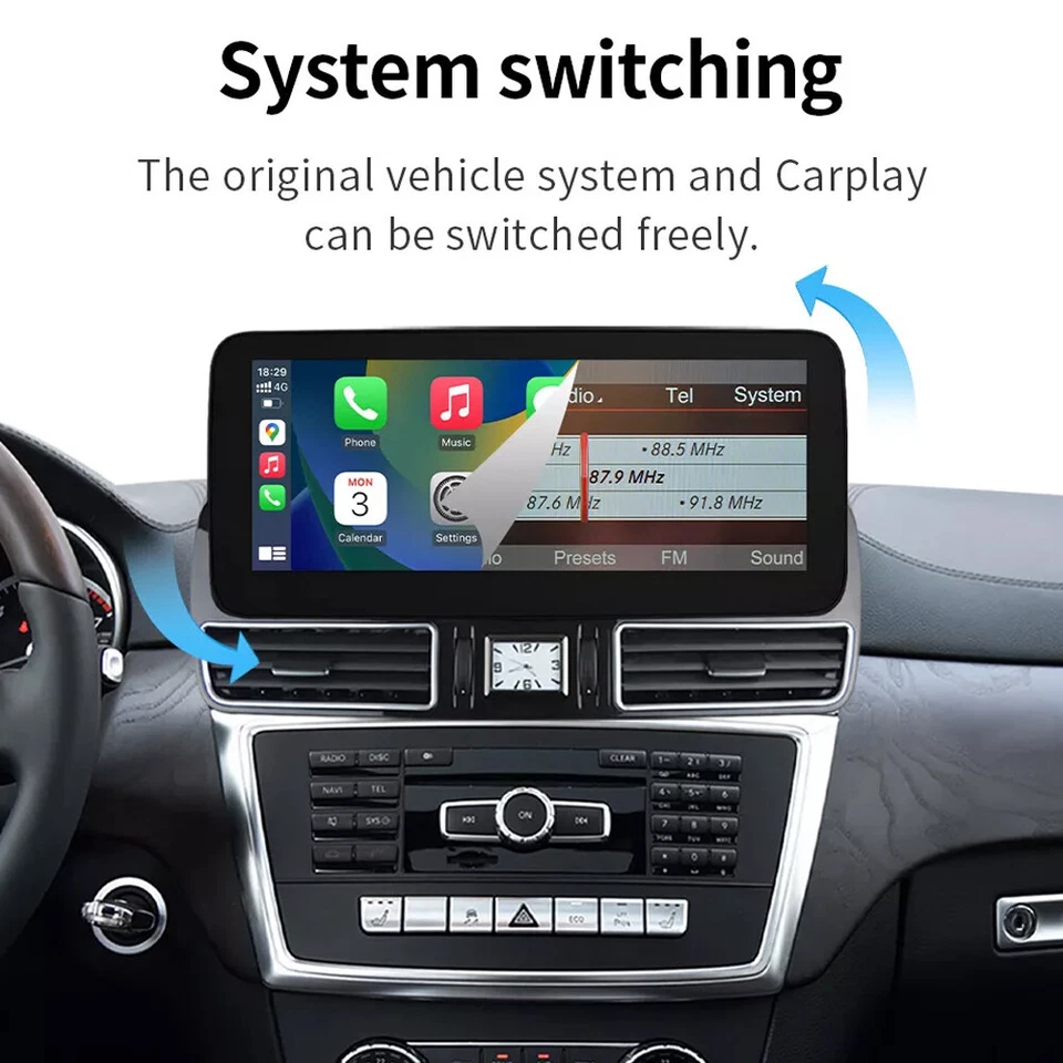 Für Benz ML W166 GL X166 Wireless Carplay Android Auto Touchscreen Autoradio NEU - Bild 4 von 4