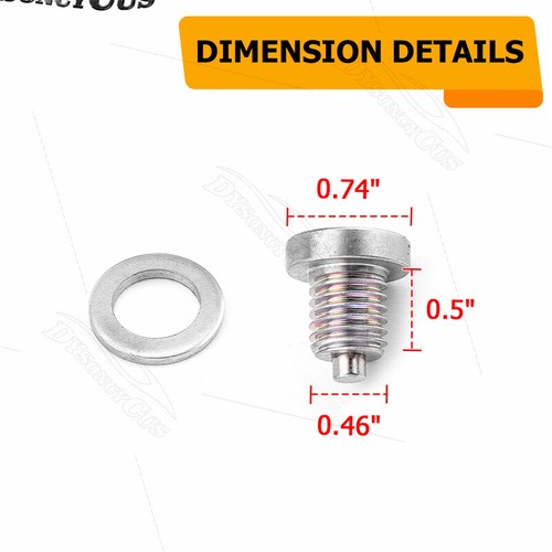 M12 X 1.75 Oil Drain Plug + Washer for Ford Chevrolet Lincoln Mazda GM eBay