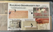 Railroad SignMaker's Set O Scale #OSM1 - NEW in Original Packaging